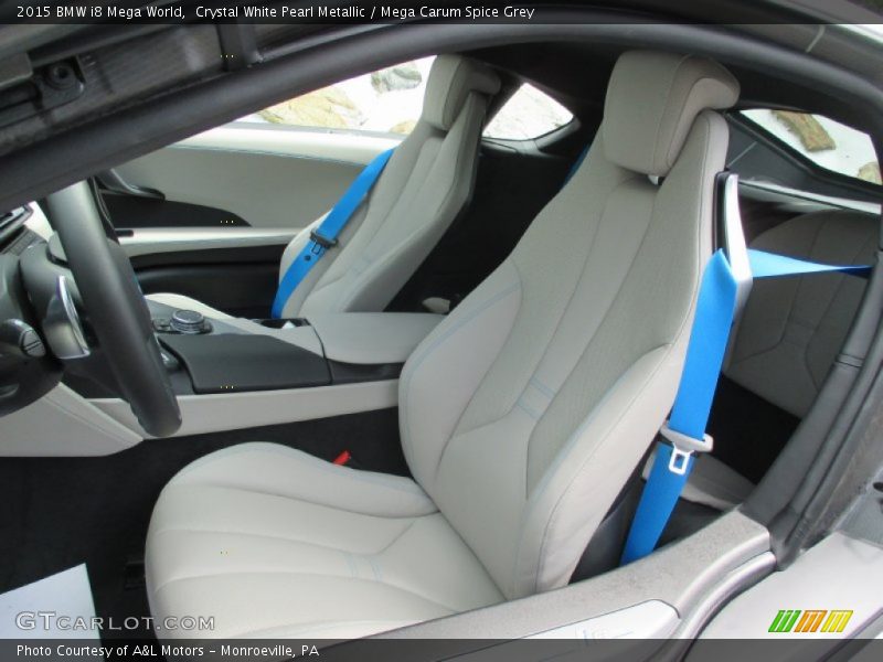 Front Seat of 2015 i8 Mega World