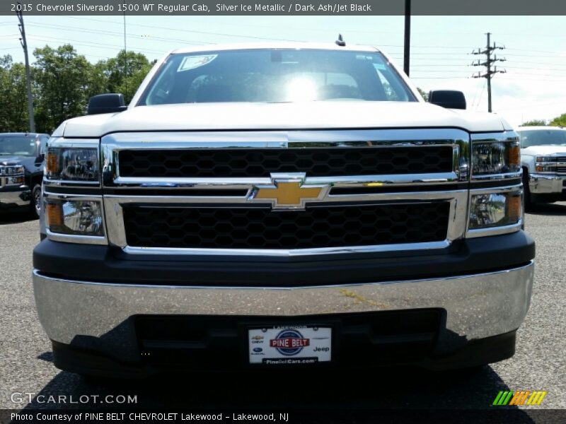 Silver Ice Metallic / Dark Ash/Jet Black 2015 Chevrolet Silverado 1500 WT Regular Cab