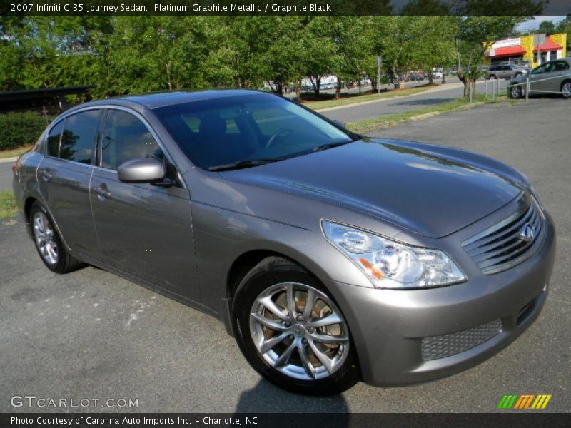 Platinum Graphite Metallic / Graphite Black 2007 Infiniti G 35 Journey Sedan