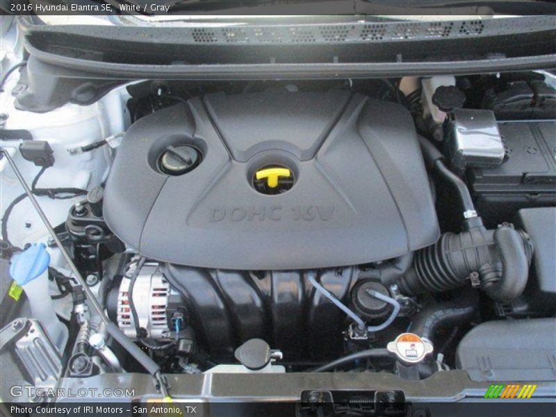 White / Gray 2016 Hyundai Elantra SE