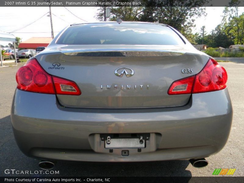 Platinum Graphite Metallic / Graphite Black 2007 Infiniti G 35 Journey Sedan