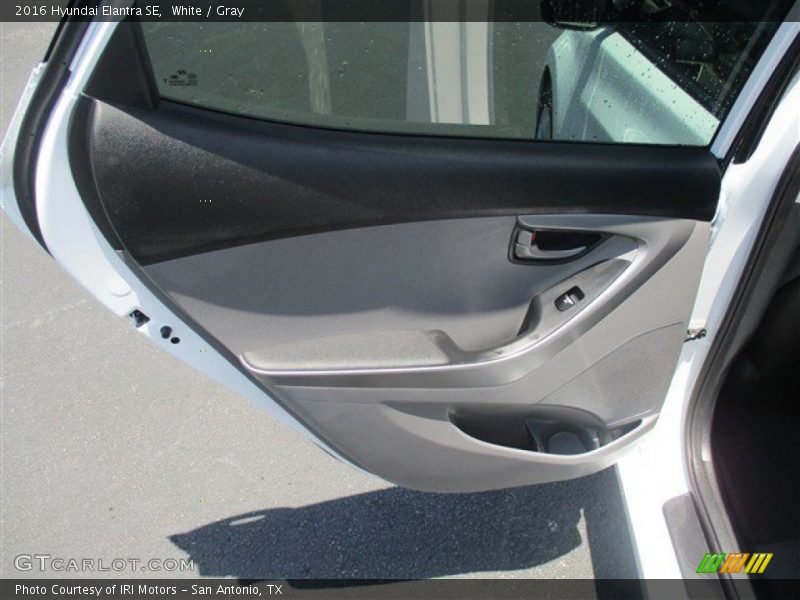 White / Gray 2016 Hyundai Elantra SE
