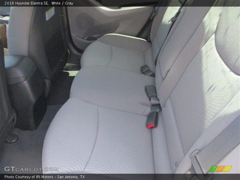 White / Gray 2016 Hyundai Elantra SE