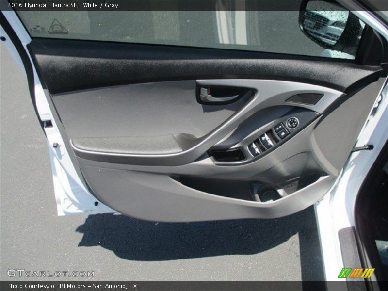 White / Gray 2016 Hyundai Elantra SE