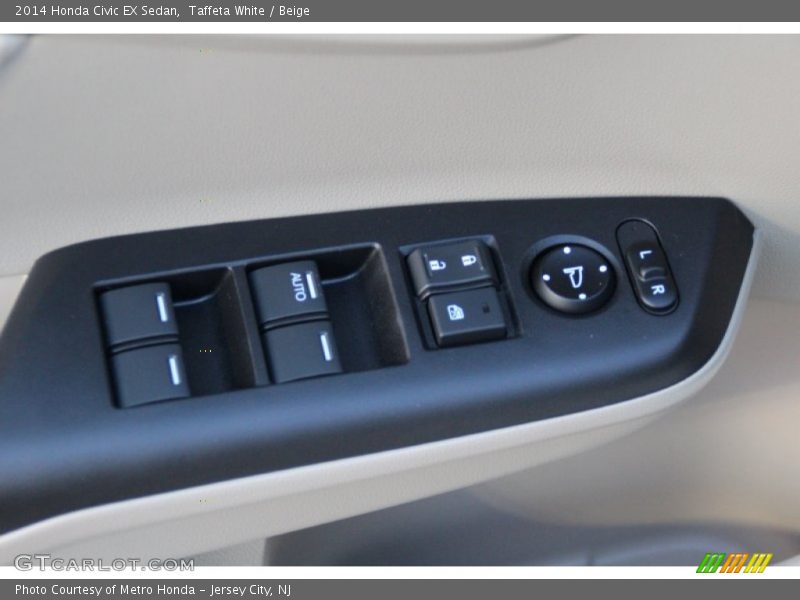 Taffeta White / Beige 2014 Honda Civic EX Sedan