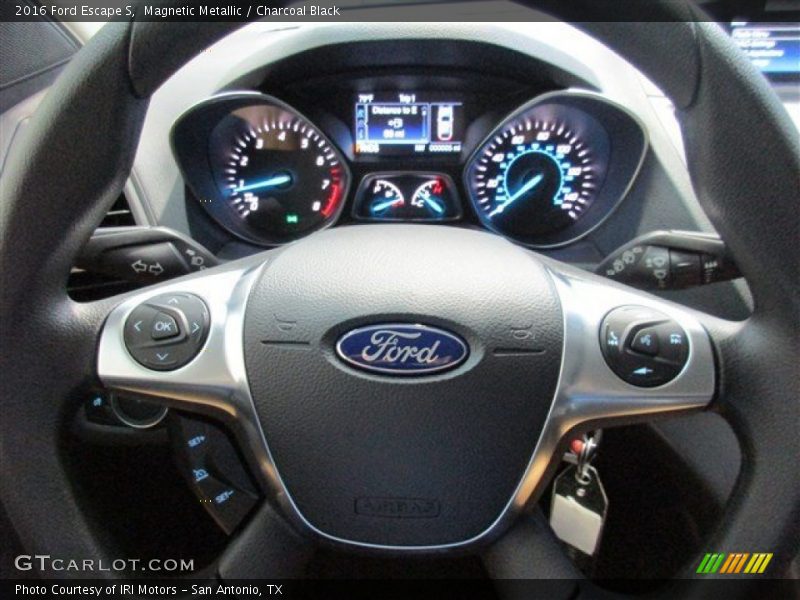 Magnetic Metallic / Charcoal Black 2016 Ford Escape S