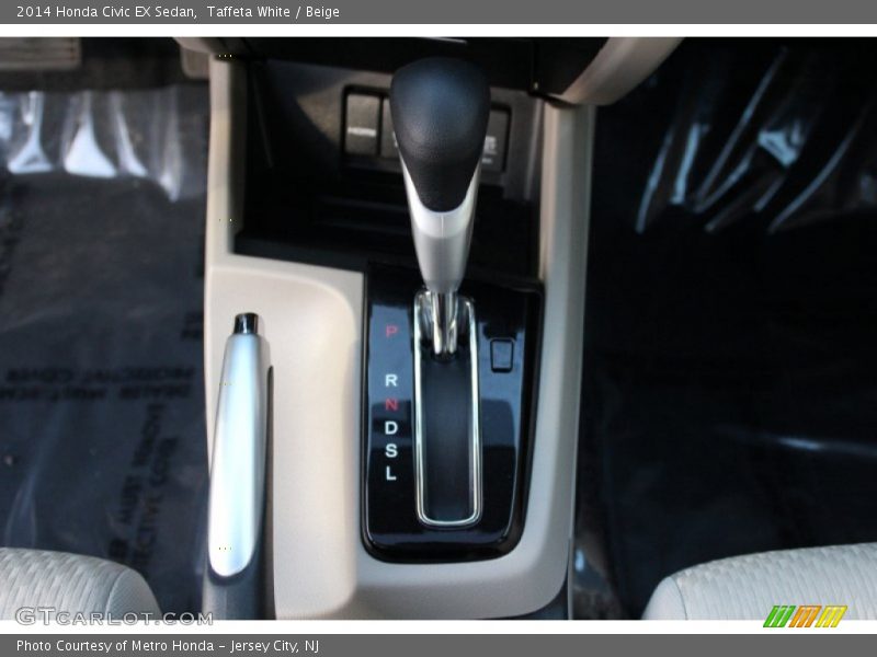 Taffeta White / Beige 2014 Honda Civic EX Sedan
