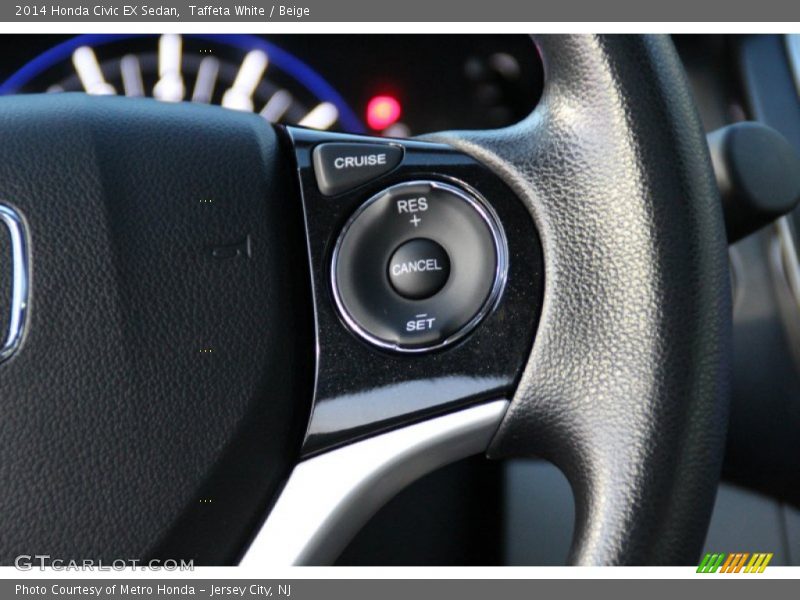 Taffeta White / Beige 2014 Honda Civic EX Sedan