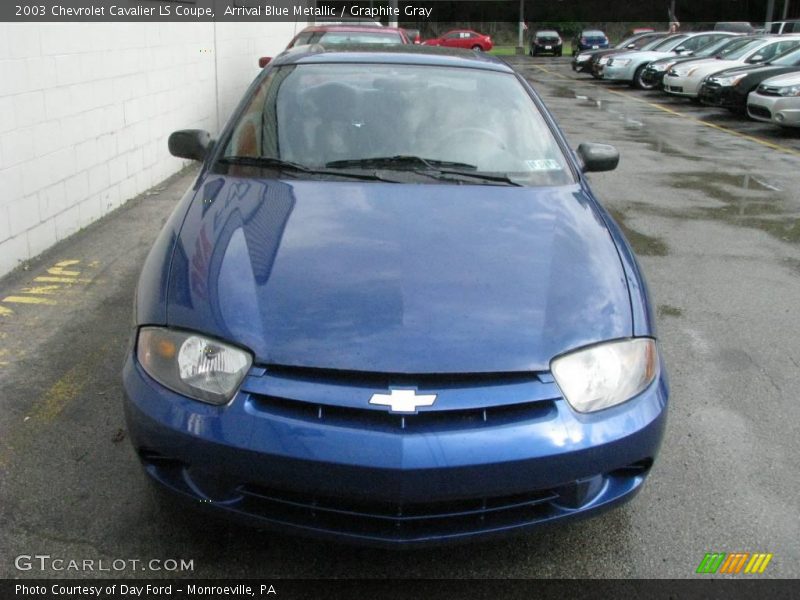 Arrival Blue Metallic / Graphite Gray 2003 Chevrolet Cavalier LS Coupe