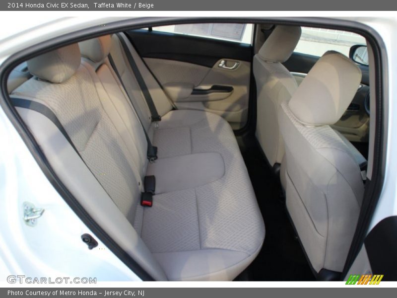 Taffeta White / Beige 2014 Honda Civic EX Sedan