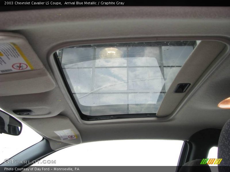 Arrival Blue Metallic / Graphite Gray 2003 Chevrolet Cavalier LS Coupe