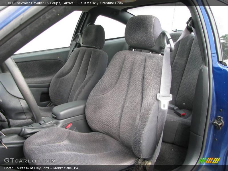 Arrival Blue Metallic / Graphite Gray 2003 Chevrolet Cavalier LS Coupe