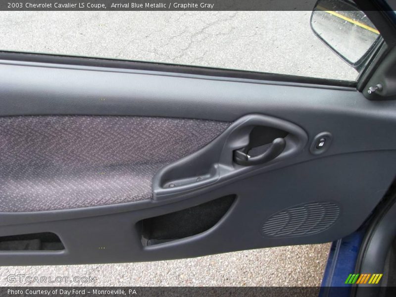 Arrival Blue Metallic / Graphite Gray 2003 Chevrolet Cavalier LS Coupe