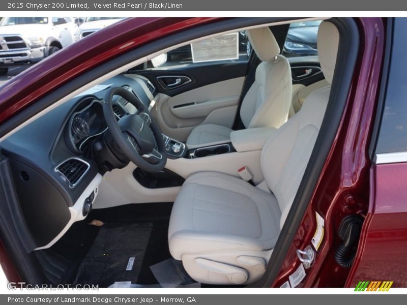Velvet Red Pearl / Black/Linen 2015 Chrysler 200 Limited