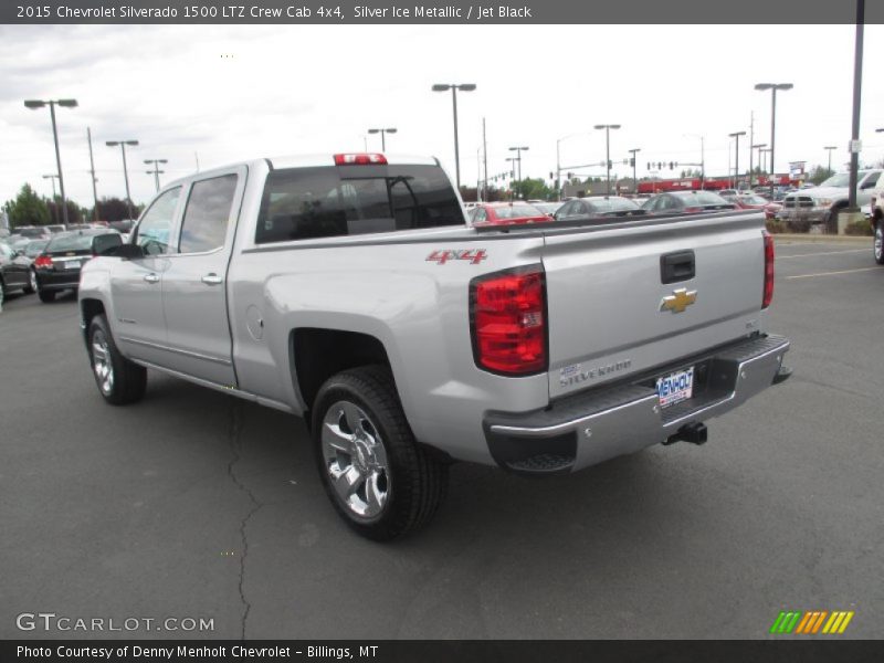 Silver Ice Metallic / Jet Black 2015 Chevrolet Silverado 1500 LTZ Crew Cab 4x4