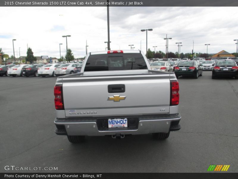 Silver Ice Metallic / Jet Black 2015 Chevrolet Silverado 1500 LTZ Crew Cab 4x4
