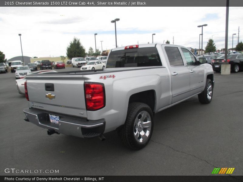 Silver Ice Metallic / Jet Black 2015 Chevrolet Silverado 1500 LTZ Crew Cab 4x4