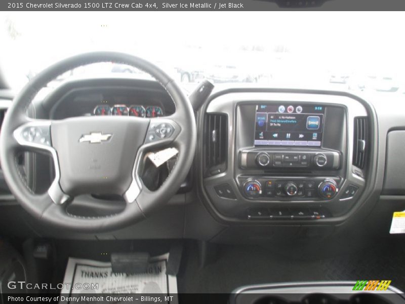 Silver Ice Metallic / Jet Black 2015 Chevrolet Silverado 1500 LTZ Crew Cab 4x4