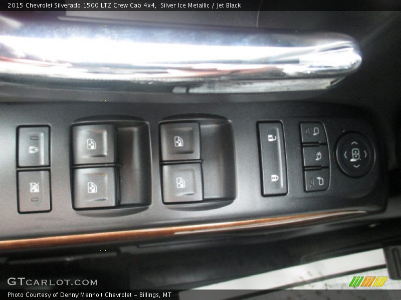 Silver Ice Metallic / Jet Black 2015 Chevrolet Silverado 1500 LTZ Crew Cab 4x4
