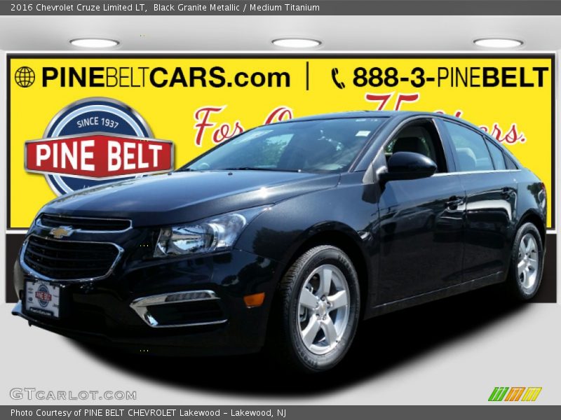 Black Granite Metallic / Medium Titanium 2016 Chevrolet Cruze Limited LT