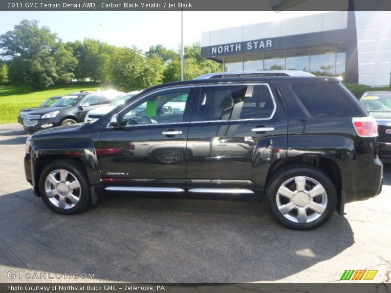 Carbon Black Metallic / Jet Black 2013 GMC Terrain Denali AWD