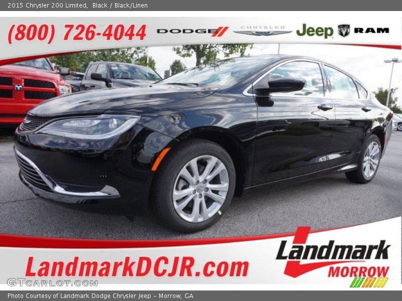 Black / Black/Linen 2015 Chrysler 200 Limited