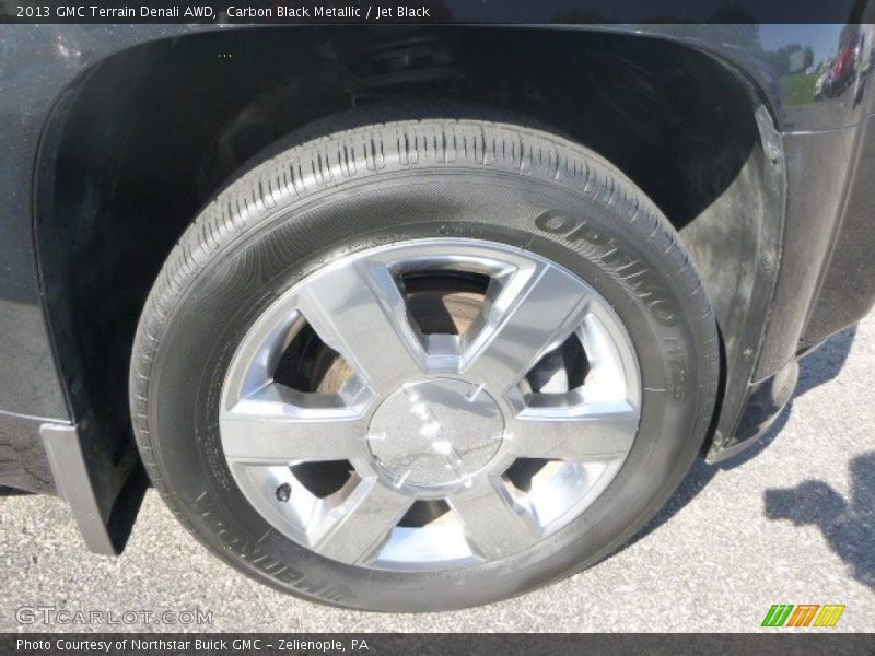 Carbon Black Metallic / Jet Black 2013 GMC Terrain Denali AWD