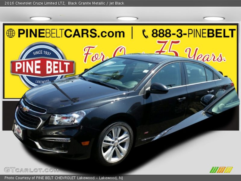 Black Granite Metallic / Jet Black 2016 Chevrolet Cruze Limited LTZ