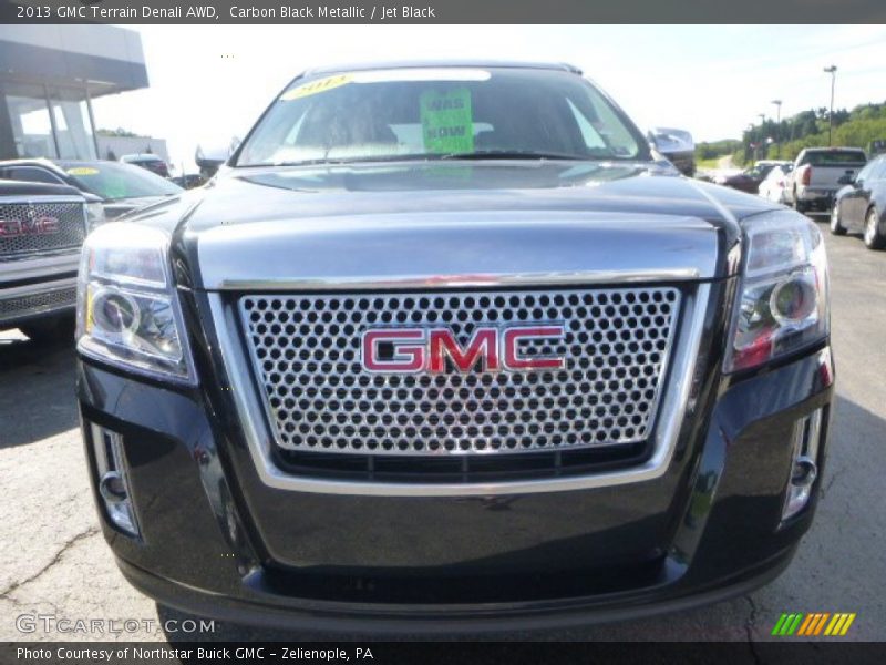 Carbon Black Metallic / Jet Black 2013 GMC Terrain Denali AWD