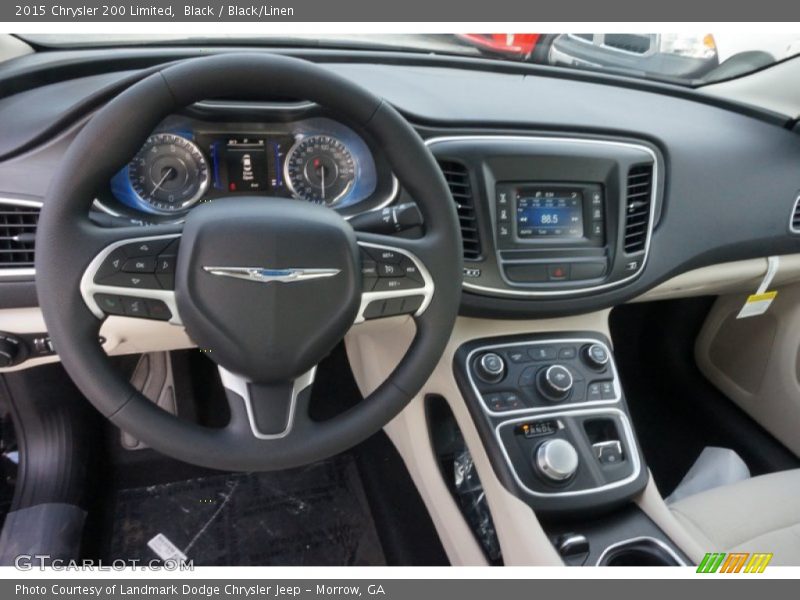 Black / Black/Linen 2015 Chrysler 200 Limited