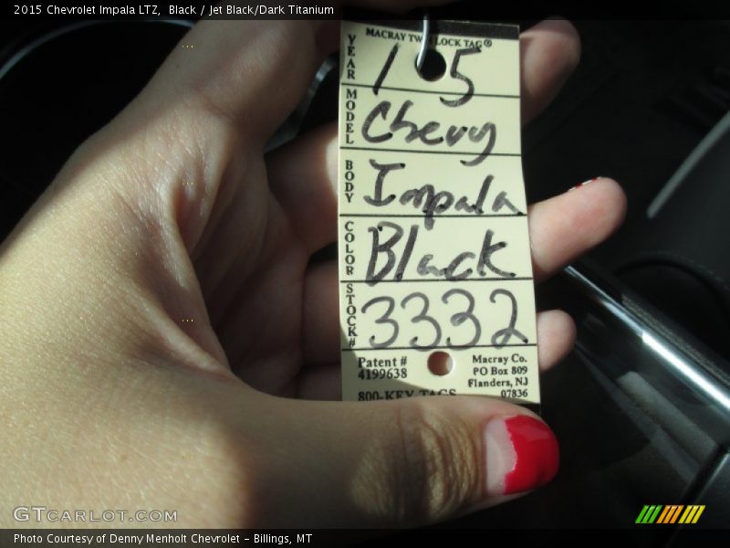 Black / Jet Black/Dark Titanium 2015 Chevrolet Impala LTZ