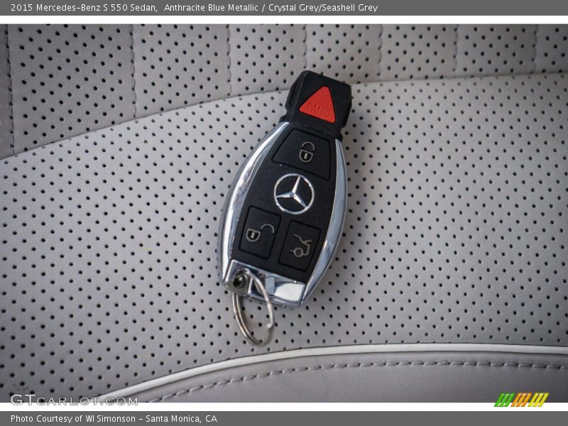Anthracite Blue Metallic / Crystal Grey/Seashell Grey 2015 Mercedes-Benz S 550 Sedan