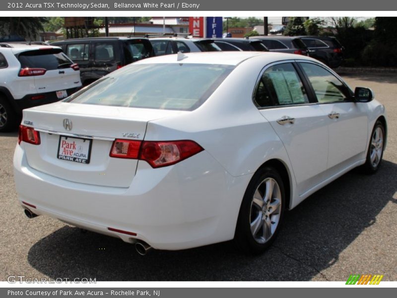 Bellanova White Pearl / Ebony 2012 Acura TSX Technology Sedan