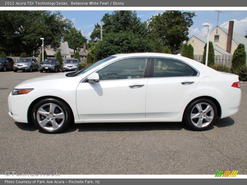 Bellanova White Pearl / Ebony 2012 Acura TSX Technology Sedan