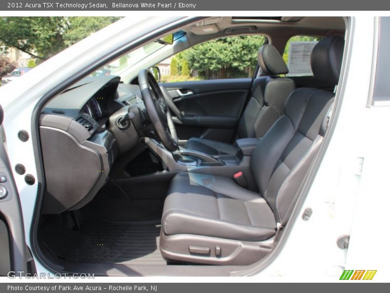 Bellanova White Pearl / Ebony 2012 Acura TSX Technology Sedan