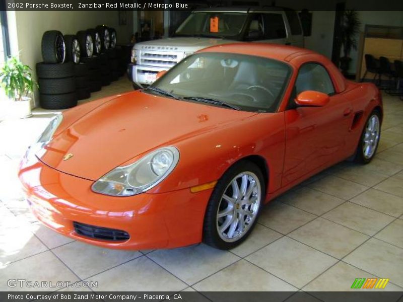 Zanzibar Red Metallic / Metropol Blue 2002 Porsche Boxster