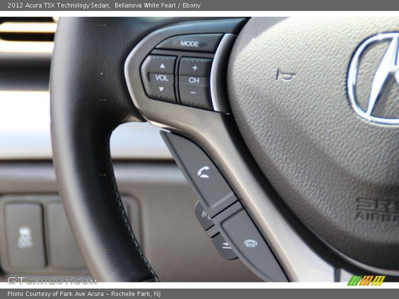 Bellanova White Pearl / Ebony 2012 Acura TSX Technology Sedan