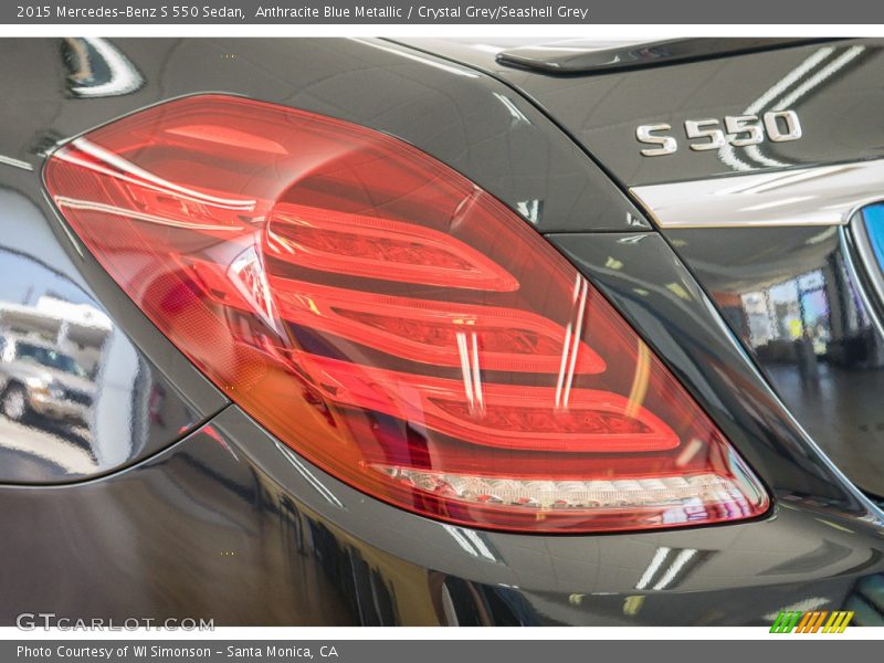 Anthracite Blue Metallic / Crystal Grey/Seashell Grey 2015 Mercedes-Benz S 550 Sedan
