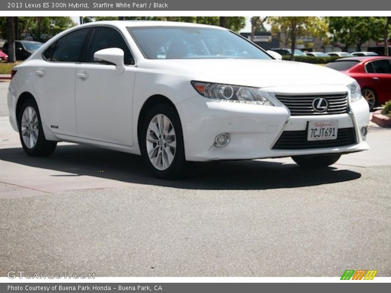 Starfire White Pearl / Black 2013 Lexus ES 300h Hybrid