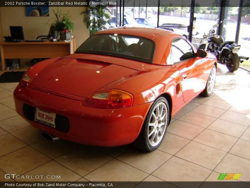 Zanzibar Red Metallic / Metropol Blue 2002 Porsche Boxster