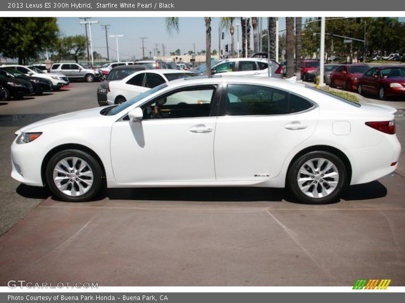 Starfire White Pearl / Black 2013 Lexus ES 300h Hybrid