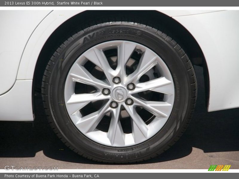 Starfire White Pearl / Black 2013 Lexus ES 300h Hybrid