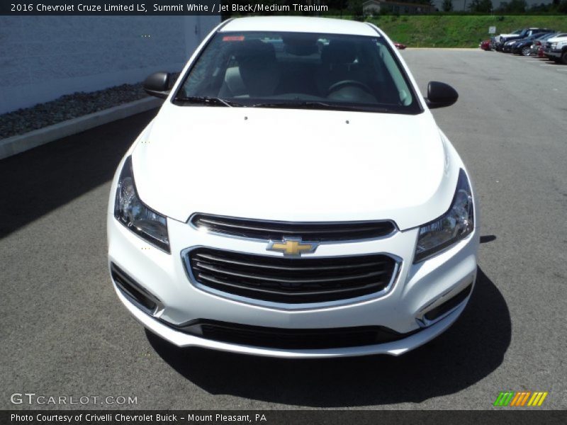 Summit White / Jet Black/Medium Titanium 2016 Chevrolet Cruze Limited LS