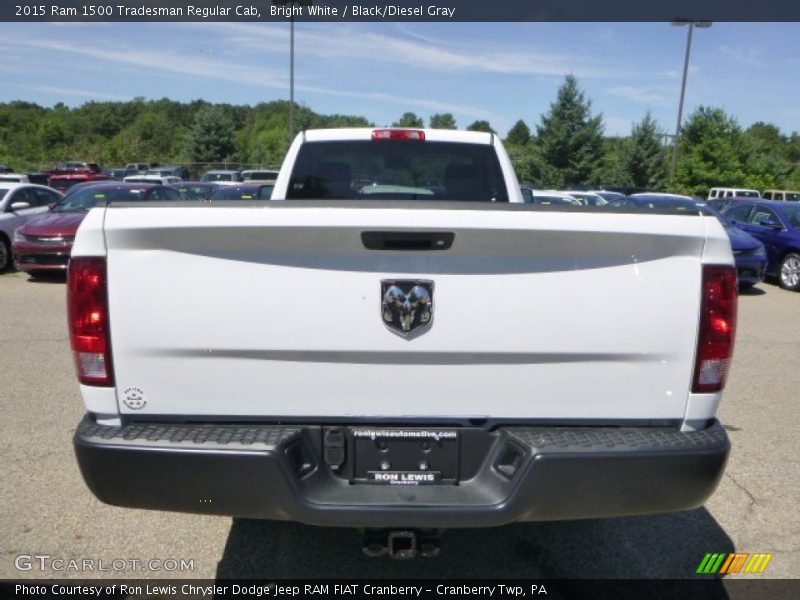 Bright White / Black/Diesel Gray 2015 Ram 1500 Tradesman Regular Cab