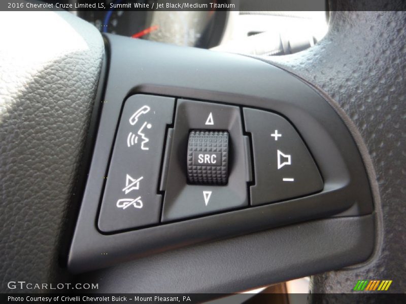 Summit White / Jet Black/Medium Titanium 2016 Chevrolet Cruze Limited LS