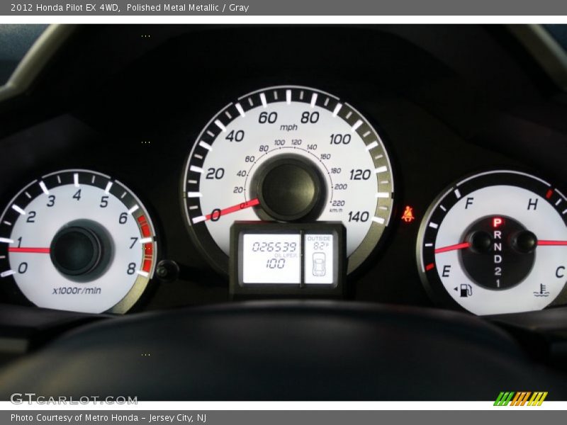 Polished Metal Metallic / Gray 2012 Honda Pilot EX 4WD