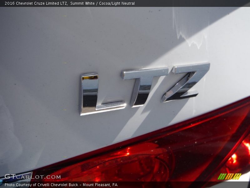 Summit White / Cocoa/Light Neutral 2016 Chevrolet Cruze Limited LTZ