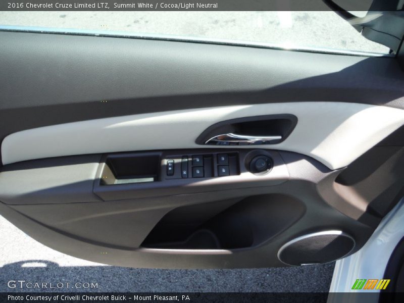 Summit White / Cocoa/Light Neutral 2016 Chevrolet Cruze Limited LTZ