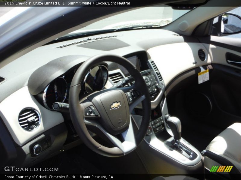 Summit White / Cocoa/Light Neutral 2016 Chevrolet Cruze Limited LTZ
