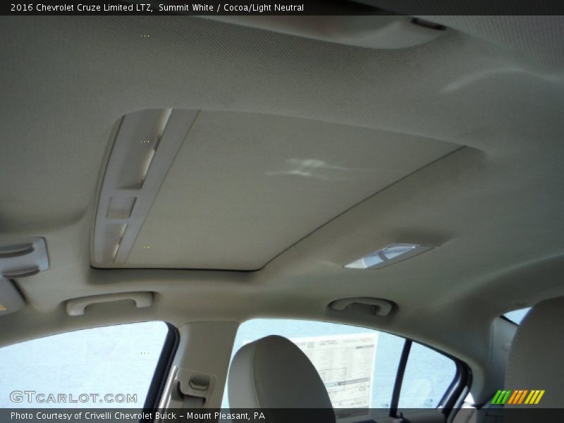 Summit White / Cocoa/Light Neutral 2016 Chevrolet Cruze Limited LTZ